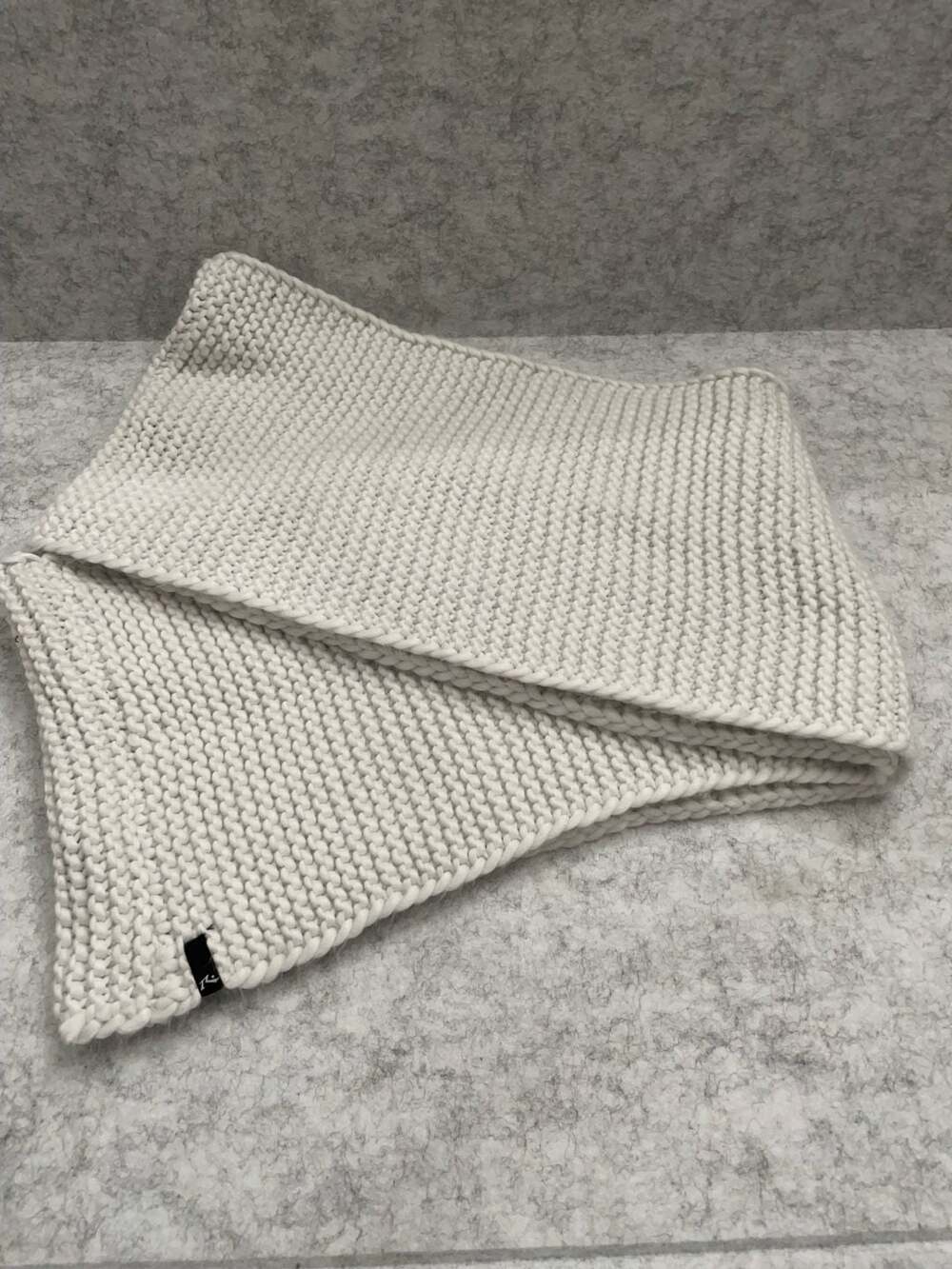 Rusty Brand Cream Chunky Knit Scarf